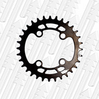 Steel 32t narrow-wide chainring.